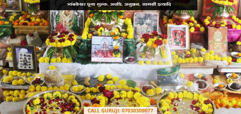 त्र्यंबकेश्वर पूजा शुल्क, अवधि, अनुष्ठान, सामग्री इत्यादि